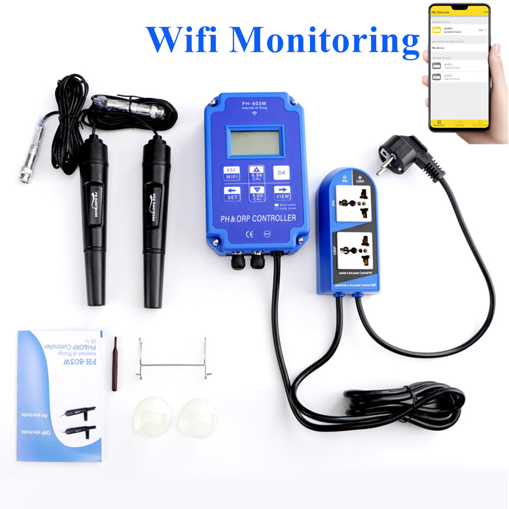 Marine Aquarium Water Analyzer - 2 في 1 PH ORP تحكم