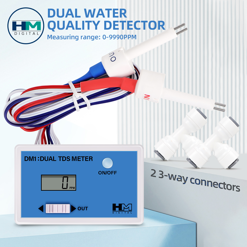 Marine Aquarium Water Analyzer - DM1 المزدوج TDS جهاز اختبار جودة