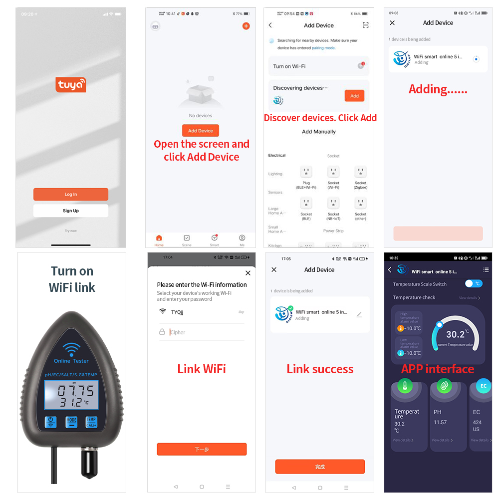 Tuya WiFi مقياس جودة المياه ،  - مراجعة Marine Aquarium Water Analyzer وسعره