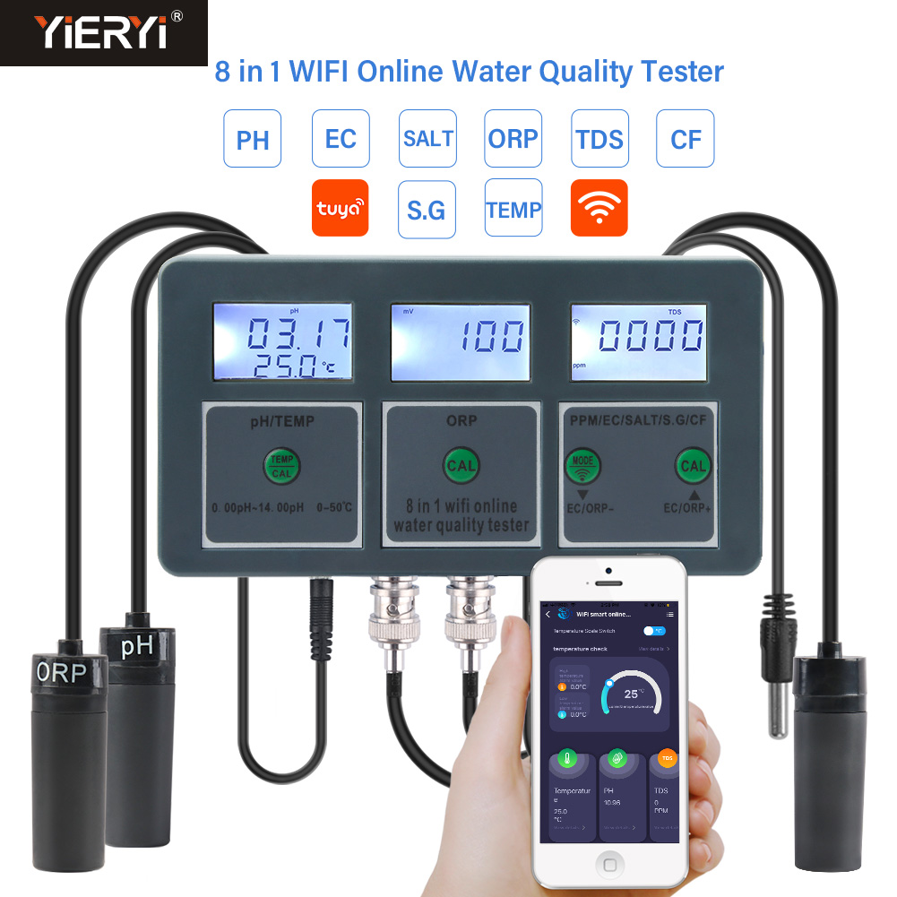 واي فاي تويا الذكية مقياس درجة - مراجعة Marine Aquarium Water Analyzer وسعره