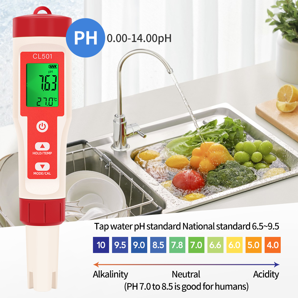 PH/CL2/H2/ORP/مقياس الحرارة كا - مراجعة Marine Aquarium Water Analyzer وسعره