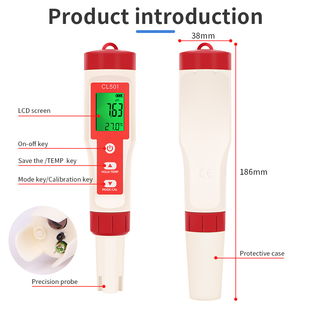 PH/CL2/H2/ORP/مقياس الحرارة كا - مراجعة Marine Aquarium Water Analyzer وسعره