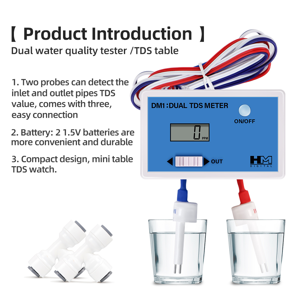 DM1 المزدوج TDS جهاز اختبار جو - مراجعة Marine Aquarium Water Analyzer وسعره