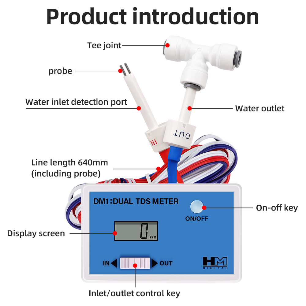 DM1 المزدوج TDS جهاز اختبار جو - مراجعة Marine Aquarium Water Analyzer وسعره